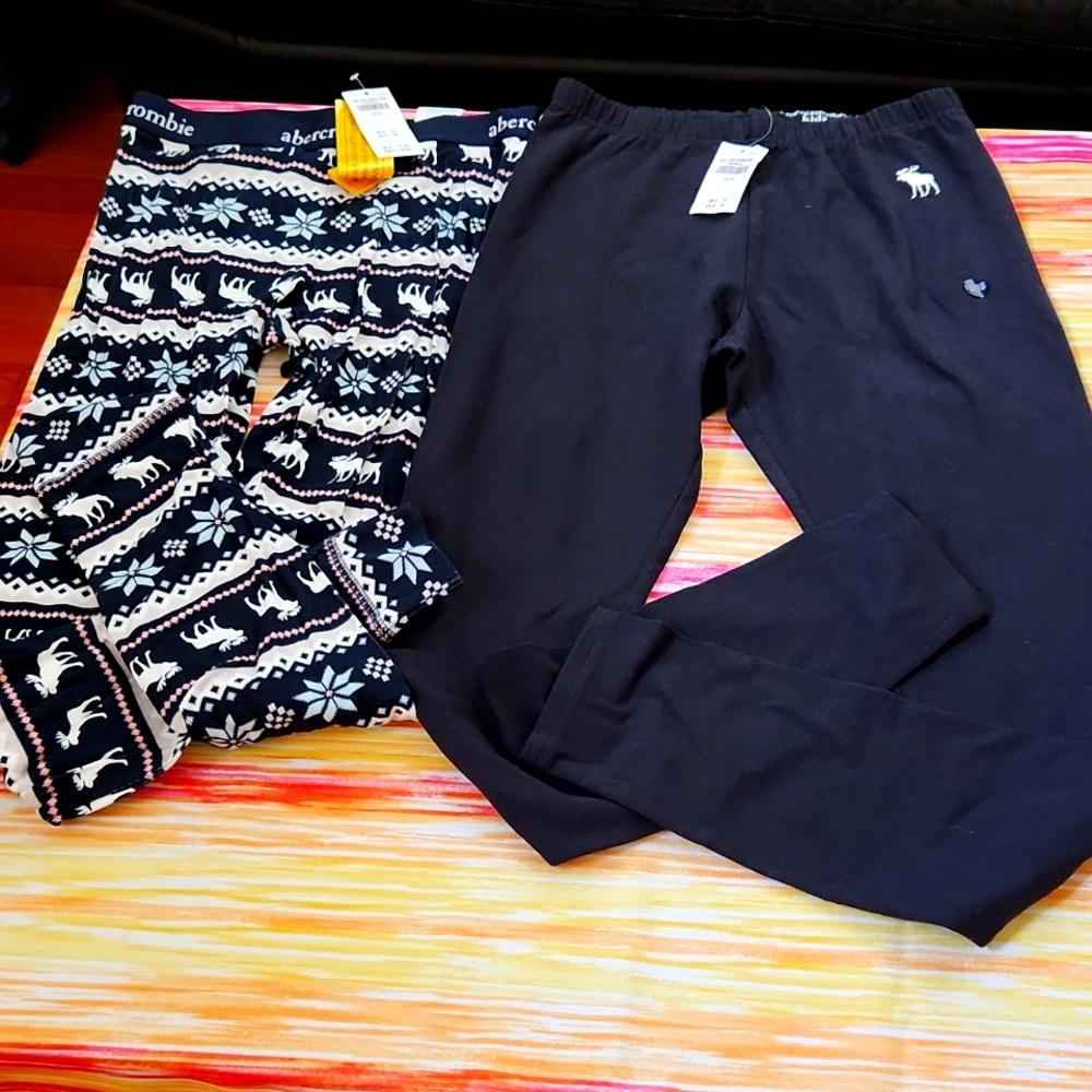 Abercrombie kids leggings -2x- NWT